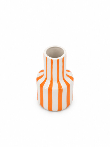 FLORERO DE CERAMICA MILAN NARANJA