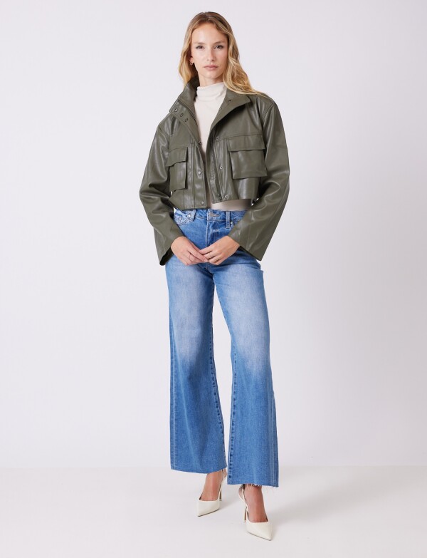 Chaqueta Eco Cuero OLIVA