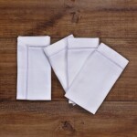 Set X 4 Unid. Servilleta Chic Vainilla Blanco 45x45