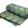 Manton Tulipanes 2,00x1,40 Turquesa