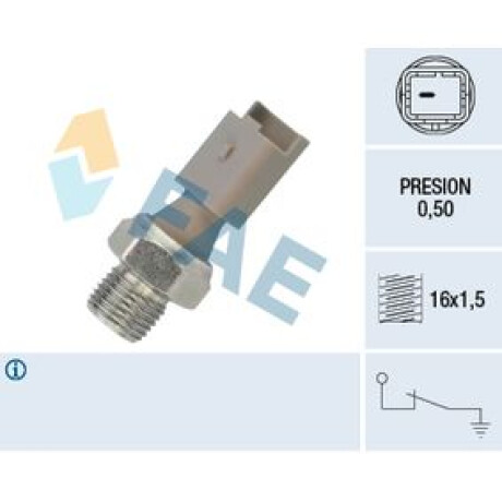 BULBO INTERRUPTOR - ACEITE FIAT BERLINGO BOXER (FICHA) GM TRAKER FAE BULBO INTERRUPTOR - ACEITE FIAT BERLINGO BOXER (FICHA) GM TRAKER FAE