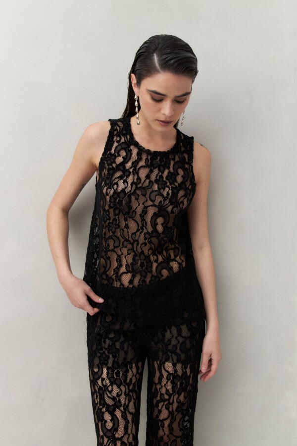 TOP LACIE Negro