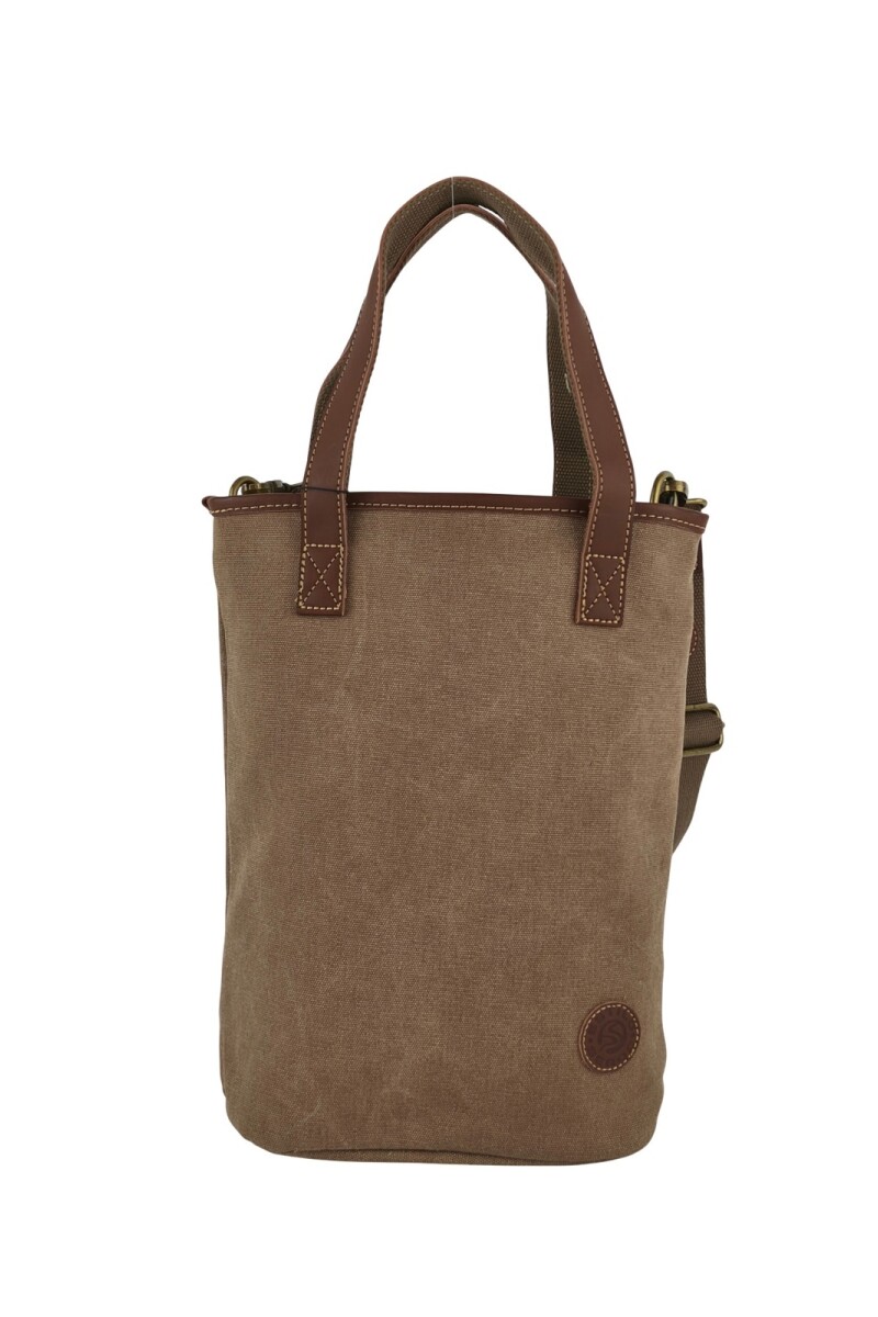 Matera morral de lona Marrón