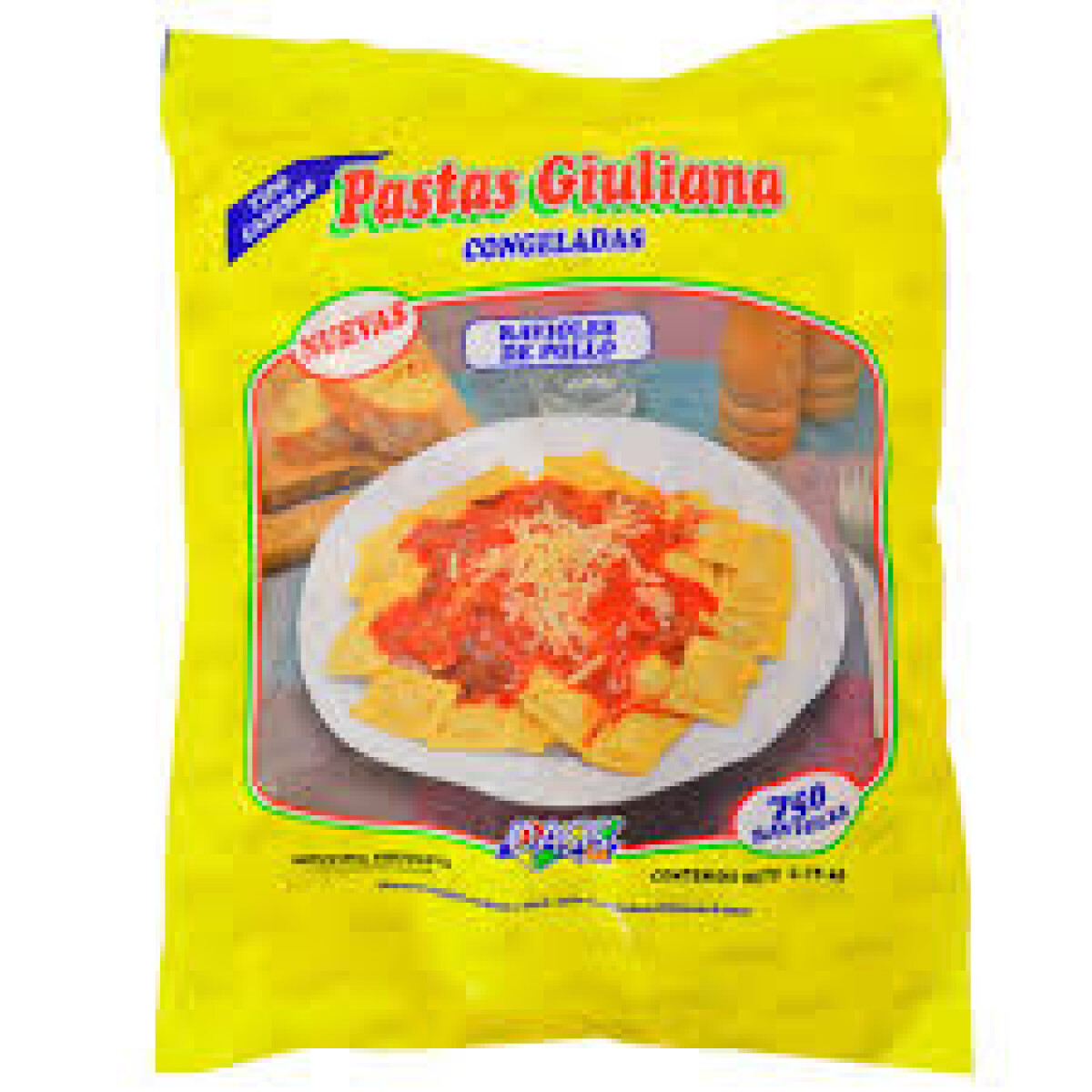 RAVIOLES DE POLLO 3,75 KG X 750 RAVIOLES 