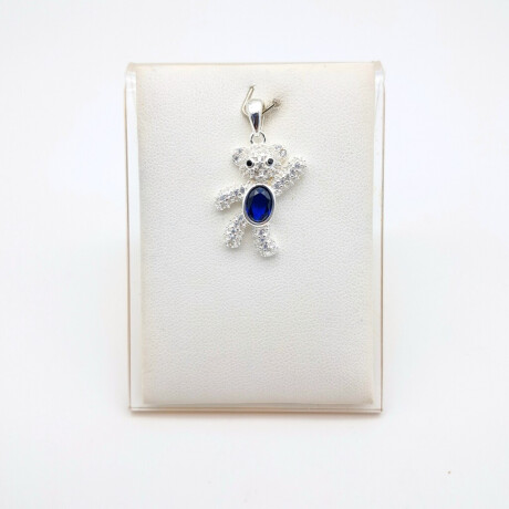 Dije de Plata 925 Osito con Circonias 2.4 cm x 1.6 cm