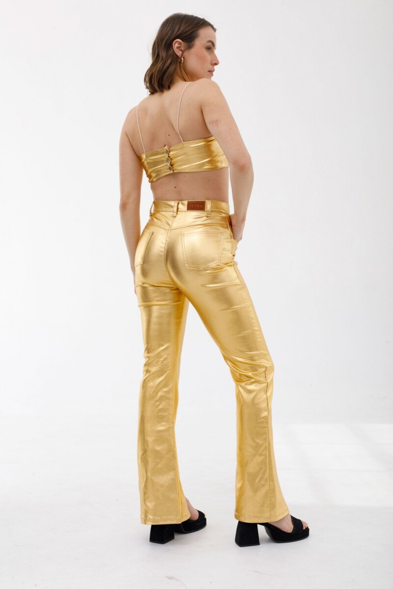 Pantalon Cosmica Dorado
