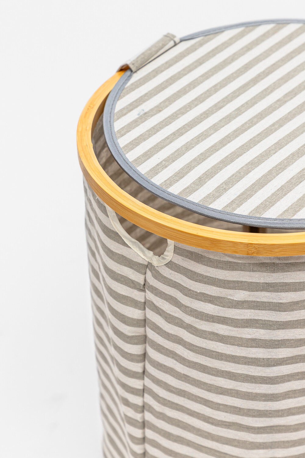 Cesto Solara A Rayas C/tapa Estampado 2