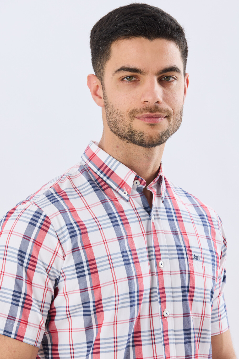 CAMISA SPORT CUADROS Rojo