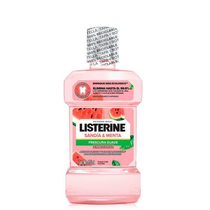 Enjuague Bucal Listerine Sandia Y Menta 250 Ml. Enjuague Bucal Listerine Sandia Y Menta 250 Ml.