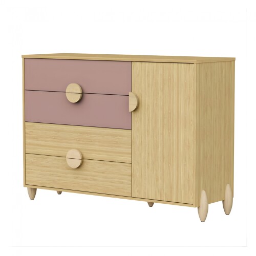 Cómoda Zapatera 4 Cajones 1 Puerta - Gracia Rosa