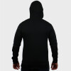 MEN COTTON POLYESTER COMBINED JACKET WITH HOOD Negro