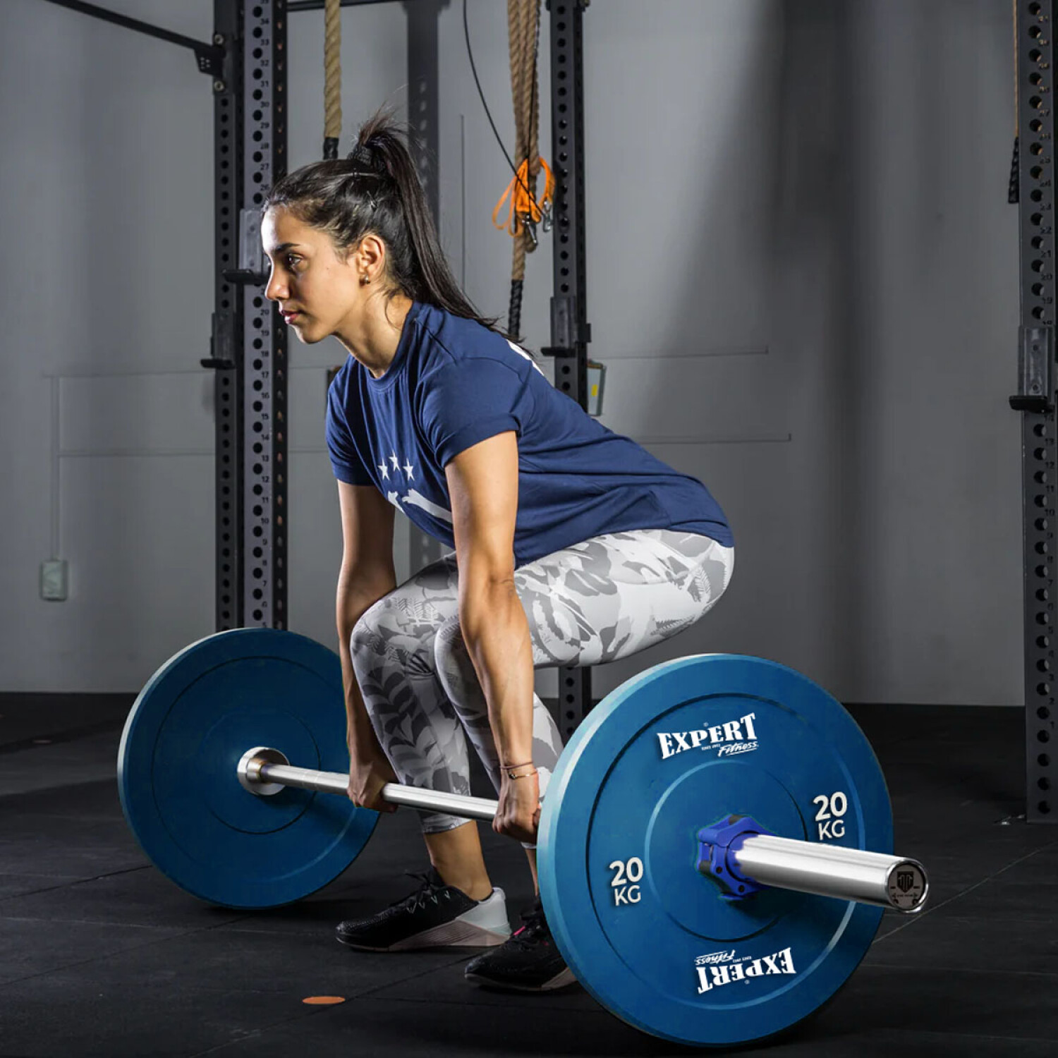 Ejercicio Barra Con Discos Segunda Mano Barra Halterofilia 20 Kg