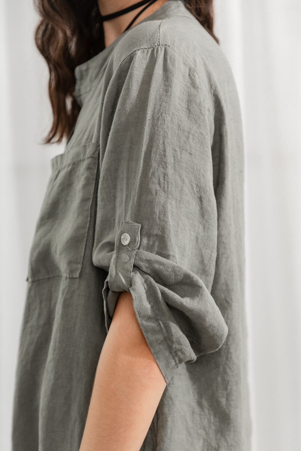 Tunica Cuore Verde Oliva Oscuro