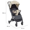 Coche de bebé Micro Bebesit Compacto De Viaje Beige