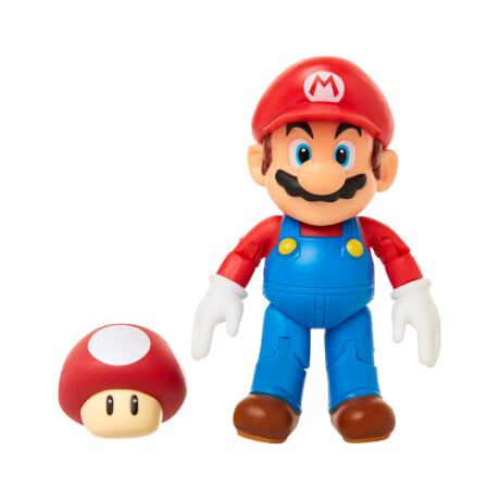 Mario w/ Super Mushroom 4″ - Figuras Super Mario Mario w/ Super Mushroom 4″ - Figuras Super Mario