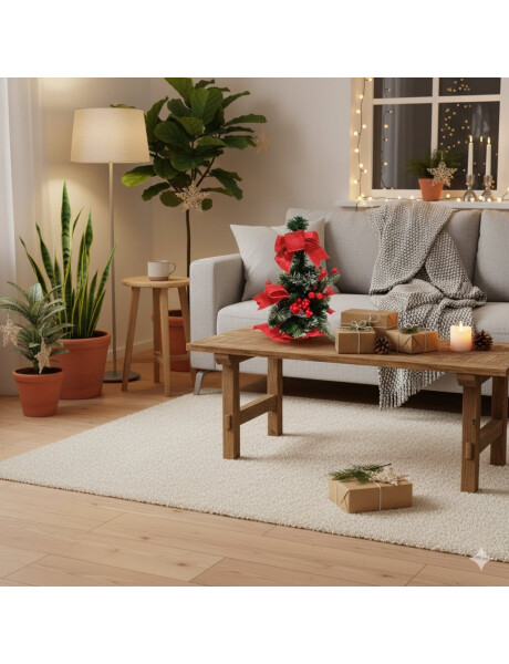 ARBOL NAVIDEÑO DECORADO ROJO 30CM. ARBOL NAVIDEÑO DECORADO ROJO 30CM.