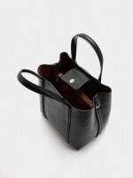 Bolso Tote Con Bandolera M negro
