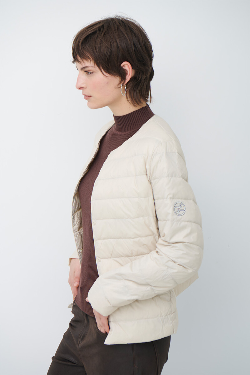 CAMPERA PLUMAS BEIGE