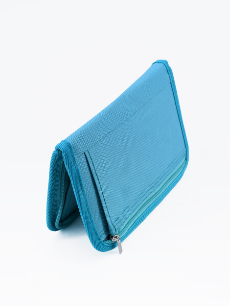 ORGANIZADOR DE DOCUMENTOS DE VIAJE VERDE AQUA