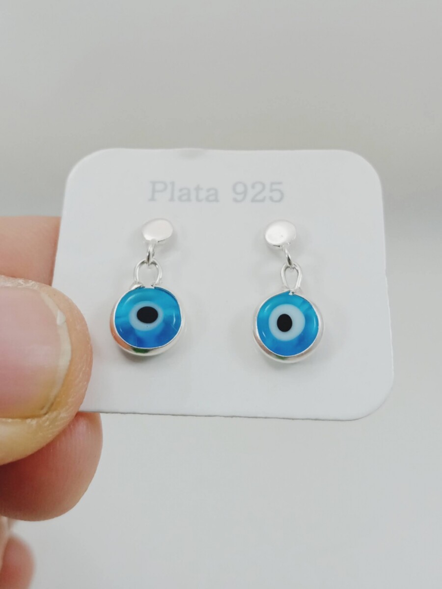 Pendientes Plata 925, Ojo Turco 