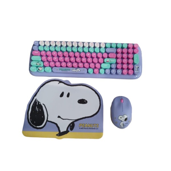 Set teclado y mouse inalámbrico Snoopy Set teclado y mouse inalámbrico Snoopy