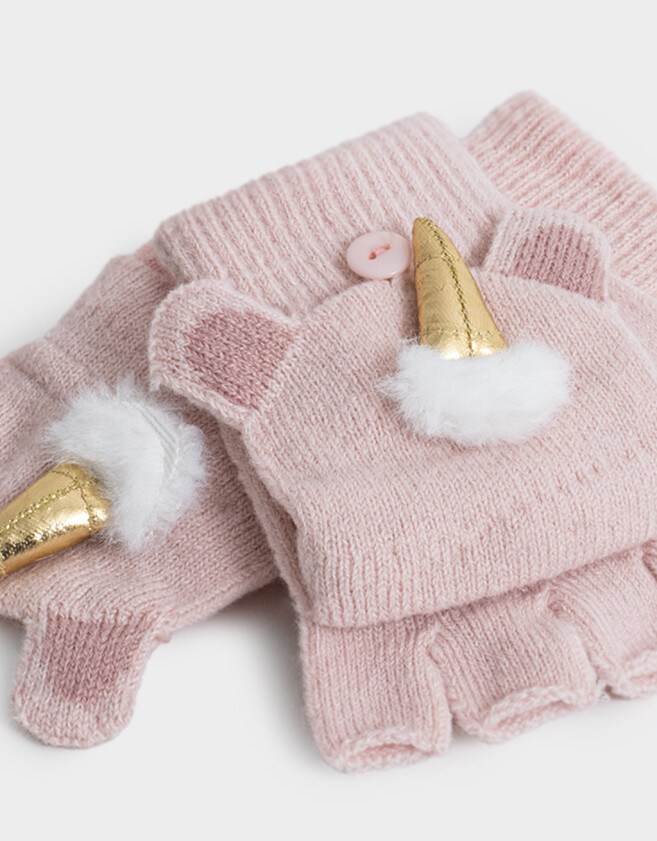 Guantes Infantiles Guantes Infantiles Mitones - Rosa Claro