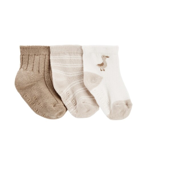 Set Medias Carters x3 Pato Beige Set Medias Carters x3 Pato Beige