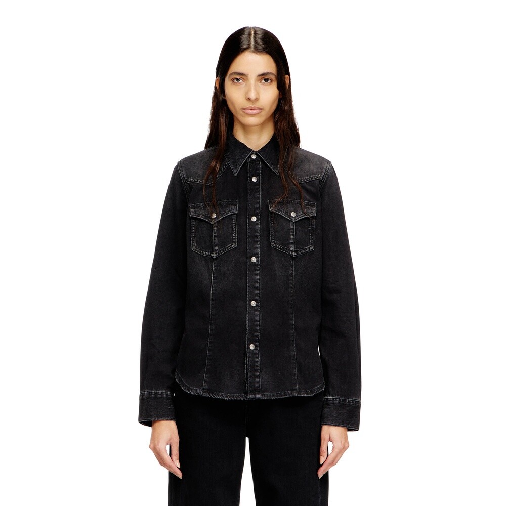 Camisas Urbano Para Mujer De-Waves Shirt Negro