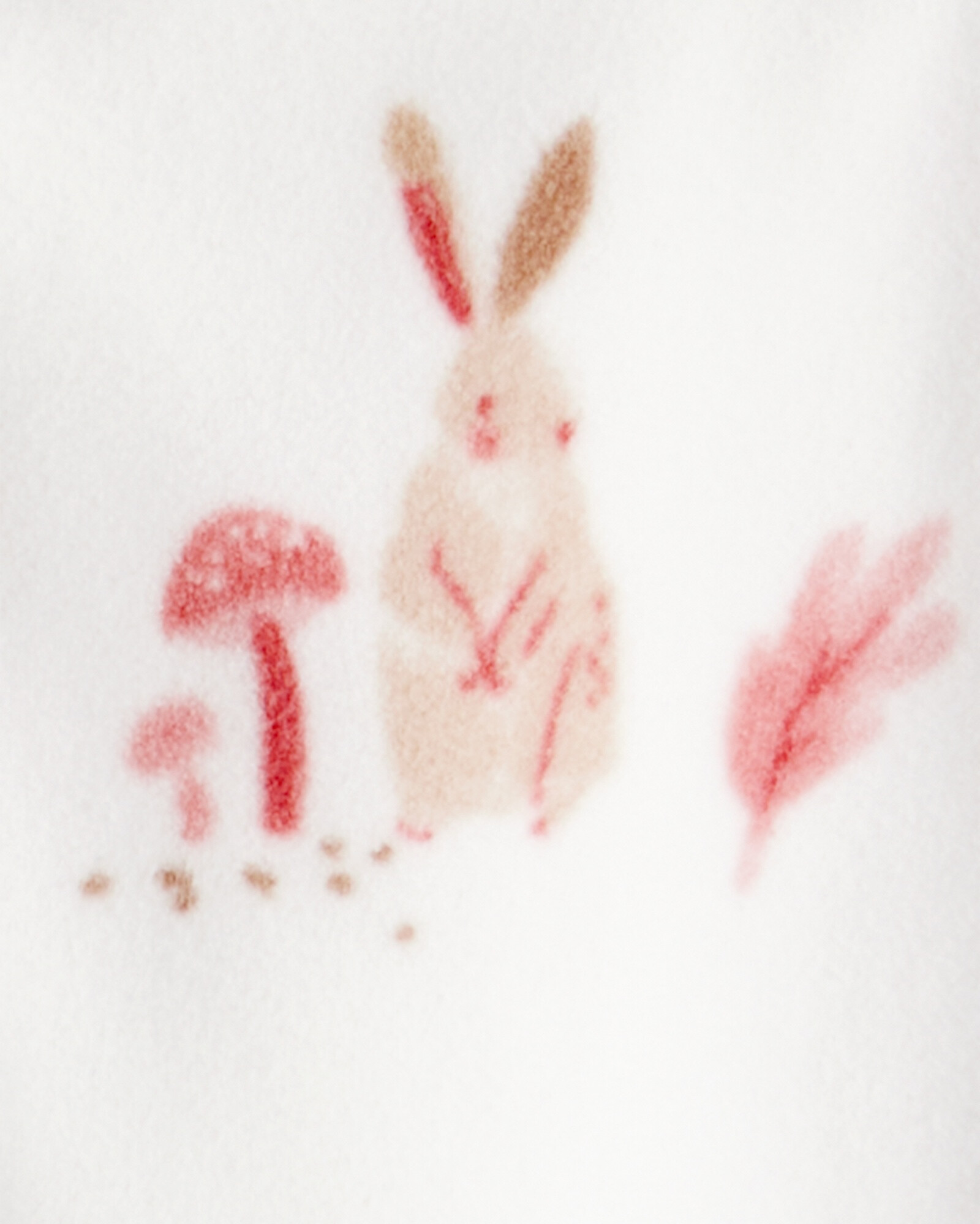 Pijama una pieza de micropolar, con pie, diseño conejos Sin color