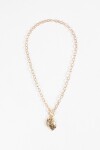 Collar cadena dije medalla dorado