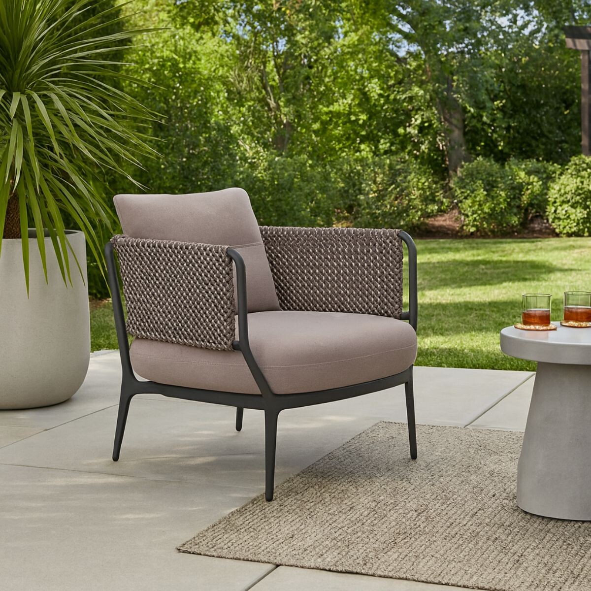 POLTRONA DE EXTERIOR SUNSCREEN Gris 