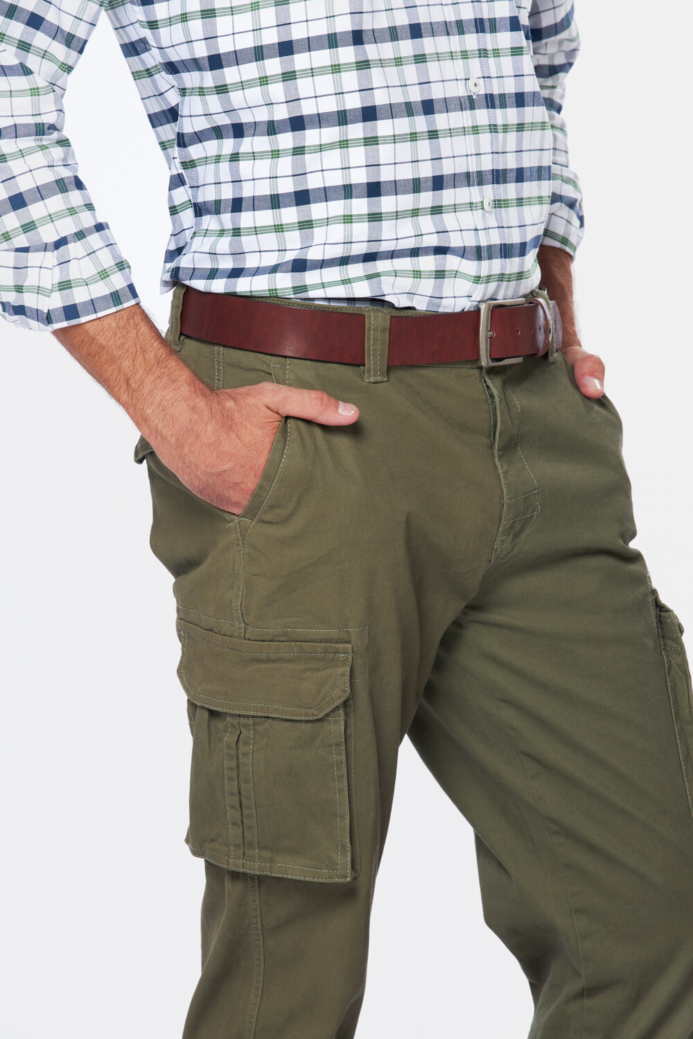 PANTALON CARGO Verde