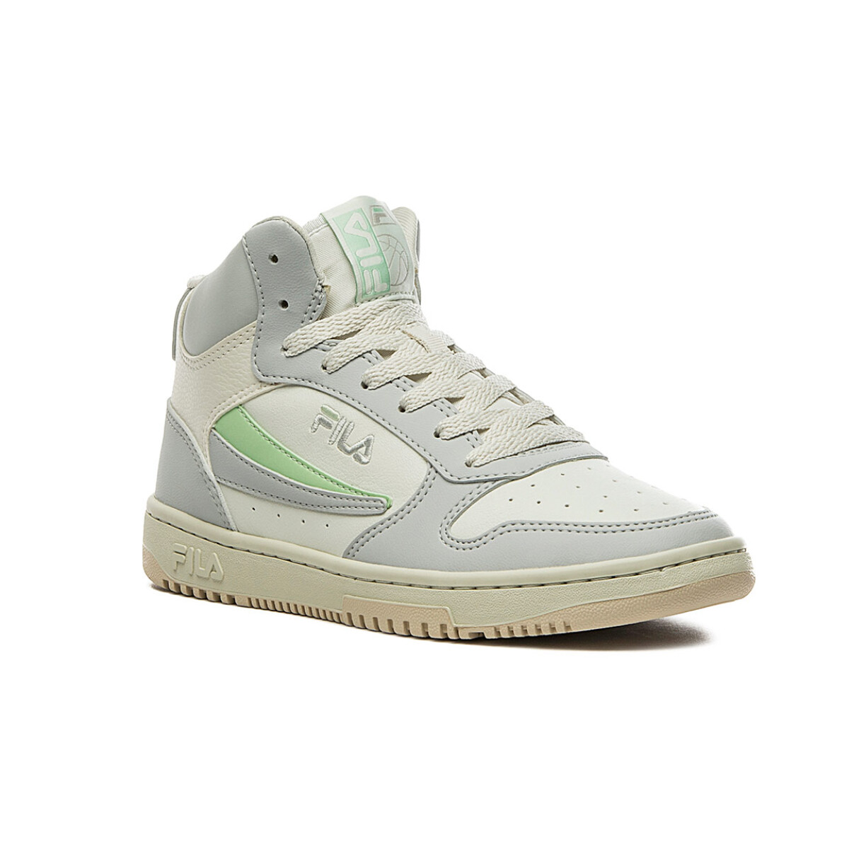 Championes Mujer Fila FX-33 High - Blanco-Plata 