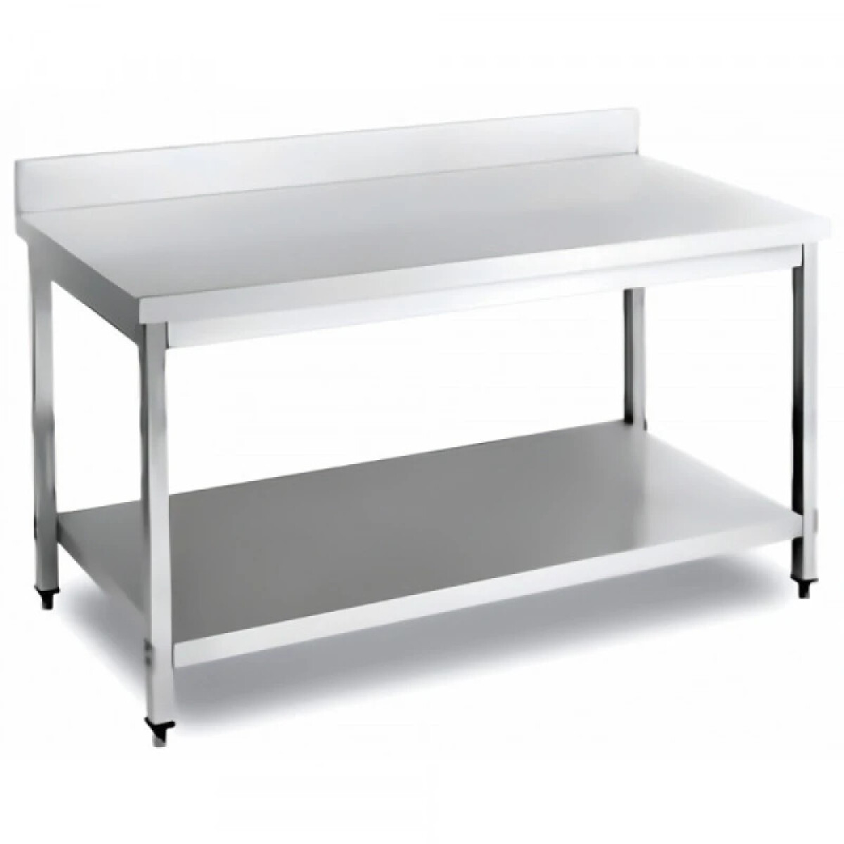Mesa de Trabajo Inox Perpetua 90 cm. con respaldo sanitario 