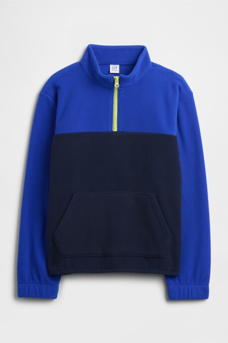 Buzo Medio Cierre Polar Niño Royal Gem