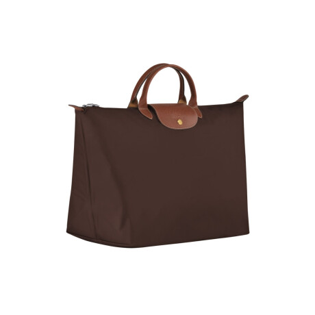 Longchamp -Bolso de viaje Longchamp plegable con cierre y asa corta, Le pliage Marrón