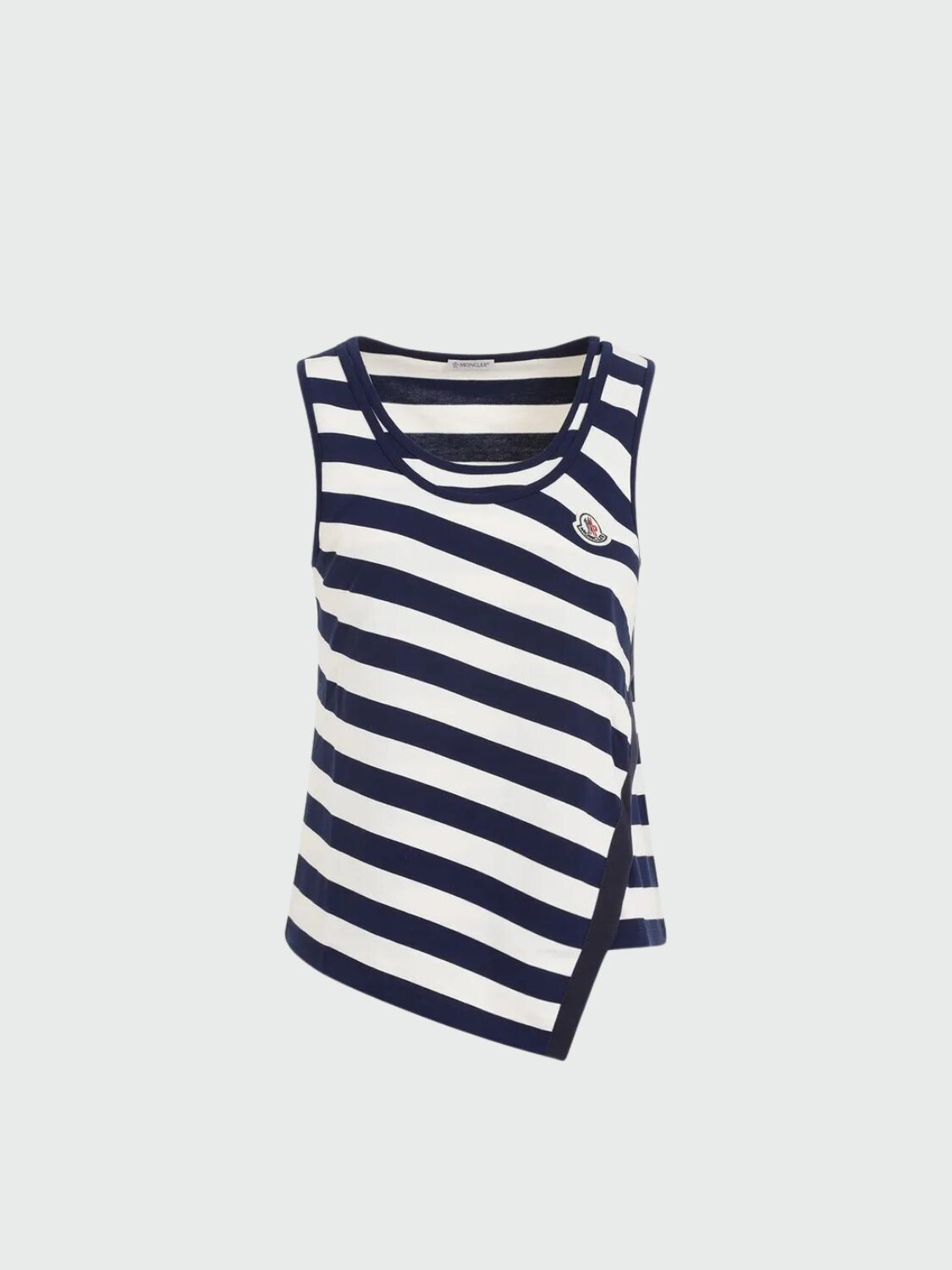 Moncler - Remera de tirantes con rayas Blanco