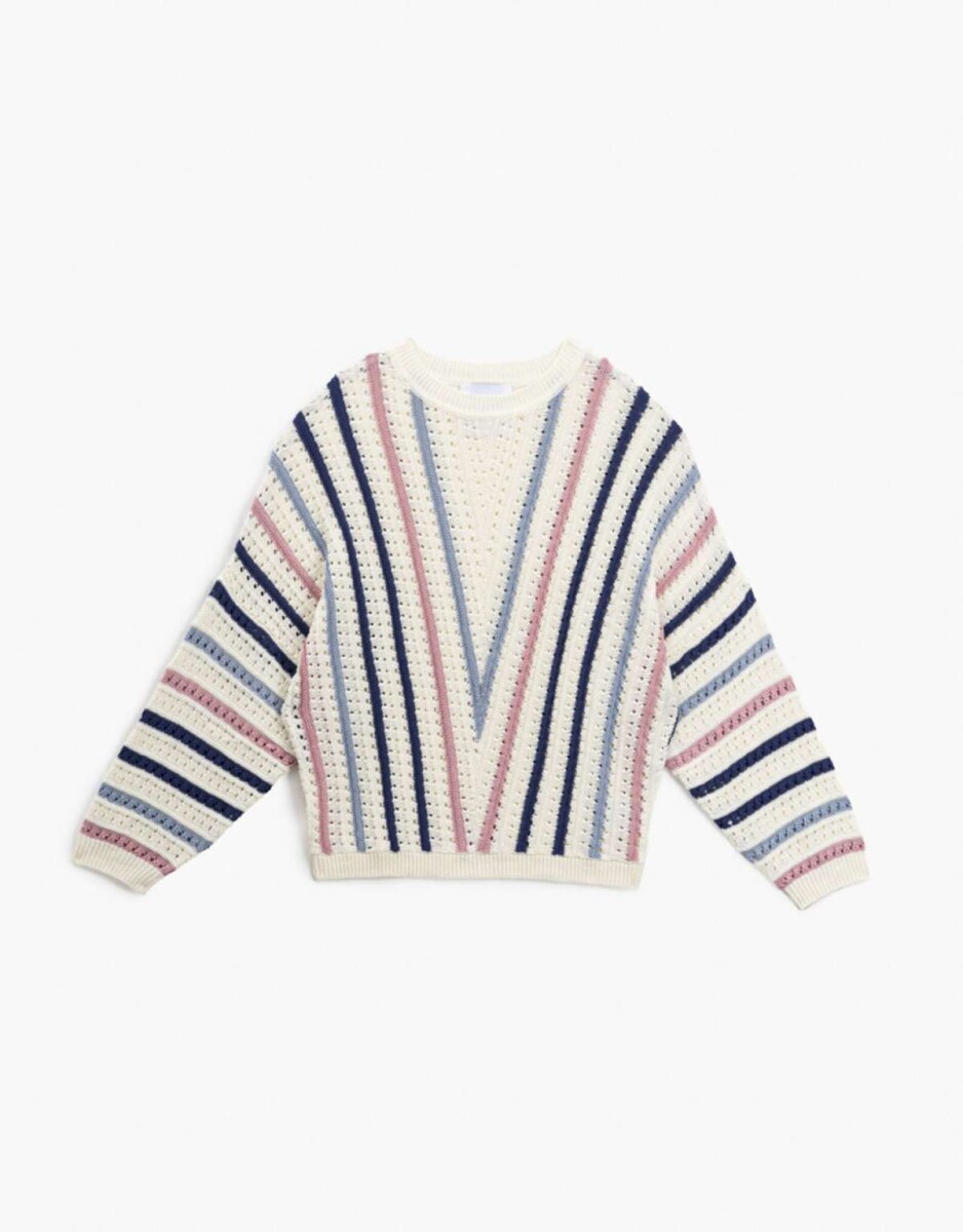 Sweater Rayado - Combinacion Multicolor 