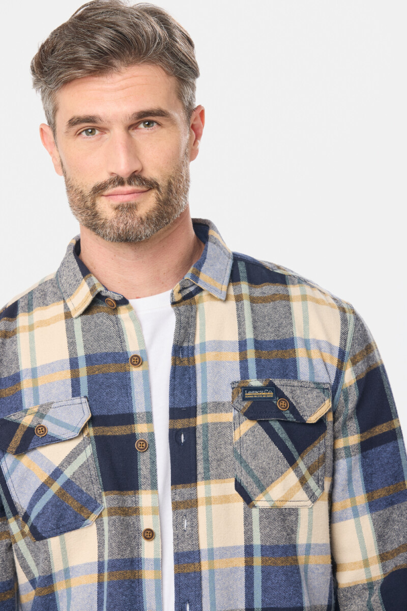SOBRECAMISA LEÑADORA - Azul 