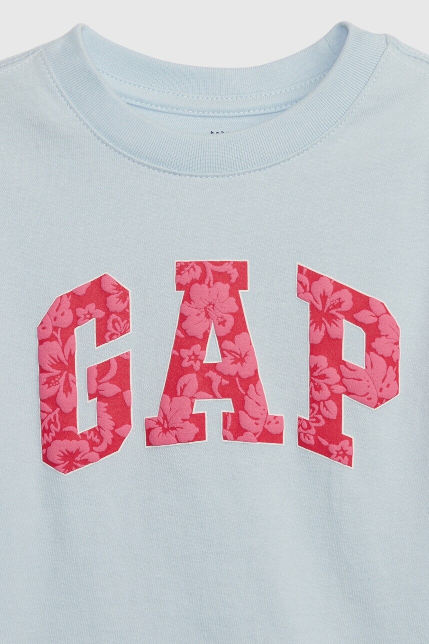 Remera Logo Gap Manga Corta Toddler Niño Poolside Blue
