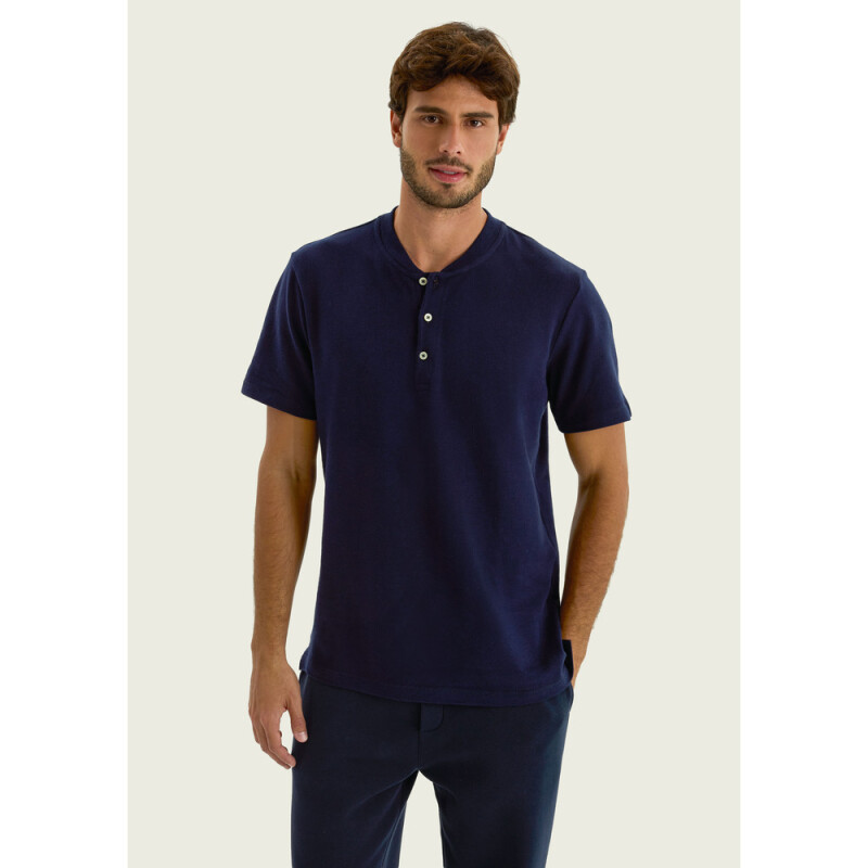 CAMISETA MM MASC AZUL ESCURO