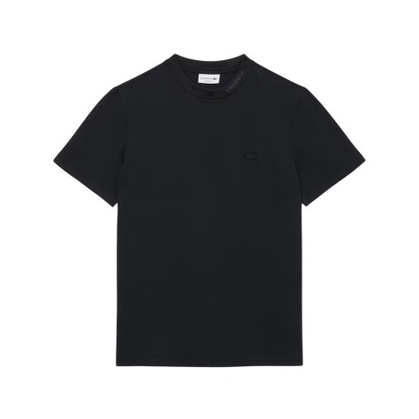 REMERA LACOSTE JACQUARD BRANDED Black