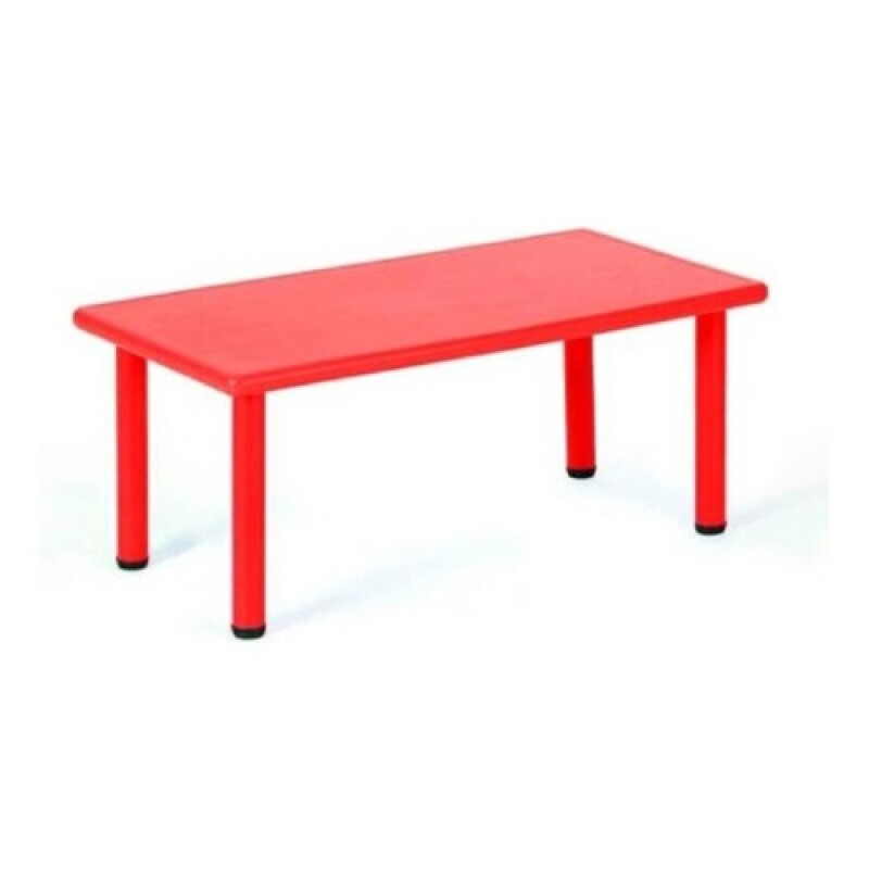 Pack mesa infantil Lumax rectangular + 4 sillas Rojo