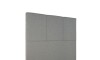 Respaldo 2 Plazas Madera y Tela - Moscou Gris