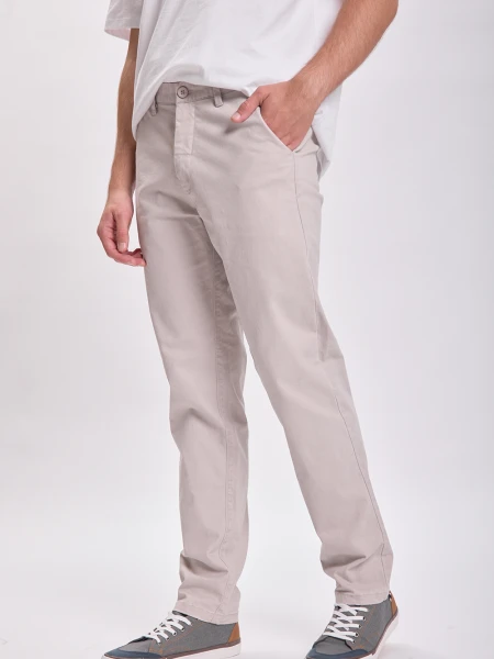 Pantalón chino Gris Claro