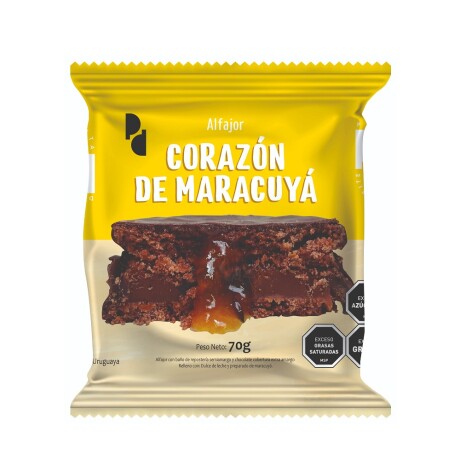 ALFAJOR DELEITE CORAZON DE MARACUYA X 8 UNIDADES 001
