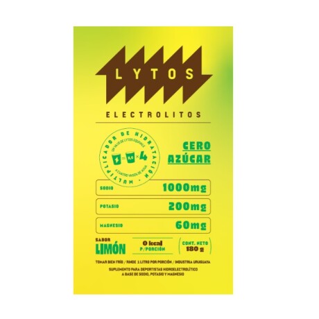 Electrolitos 180gs LYTOS Limón