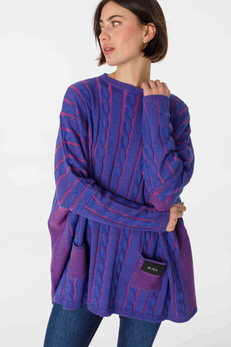Sweater Oceano Fucsia/Violeta
