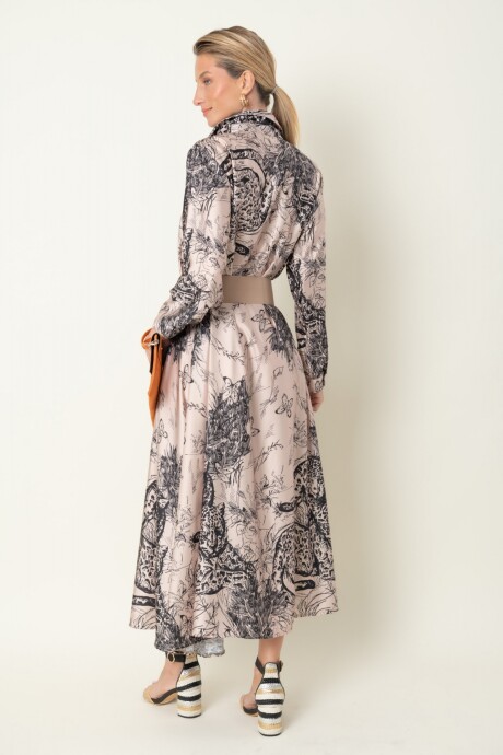 VESTIDO LEOPARDO Natural