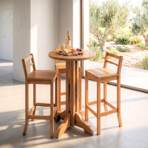Conjunto Desayunador 3 Banquetas + Mesa - Linea Brescia Conjunto Desayunador 3 Banquetas + Mesa - Linea Brescia